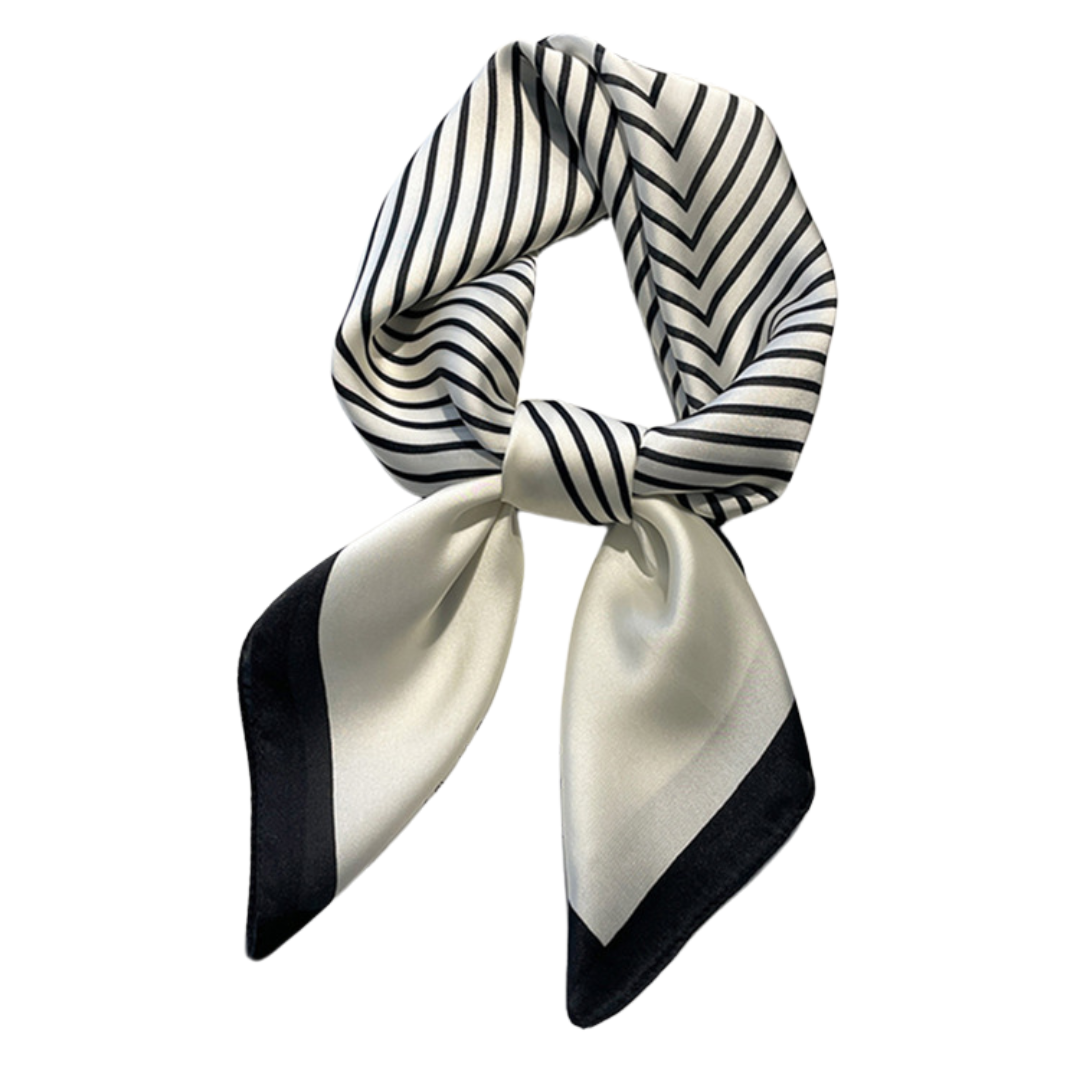Pañuelo de Seda "Riviera Scarf": Elegancia y Sofisticación Atemporal