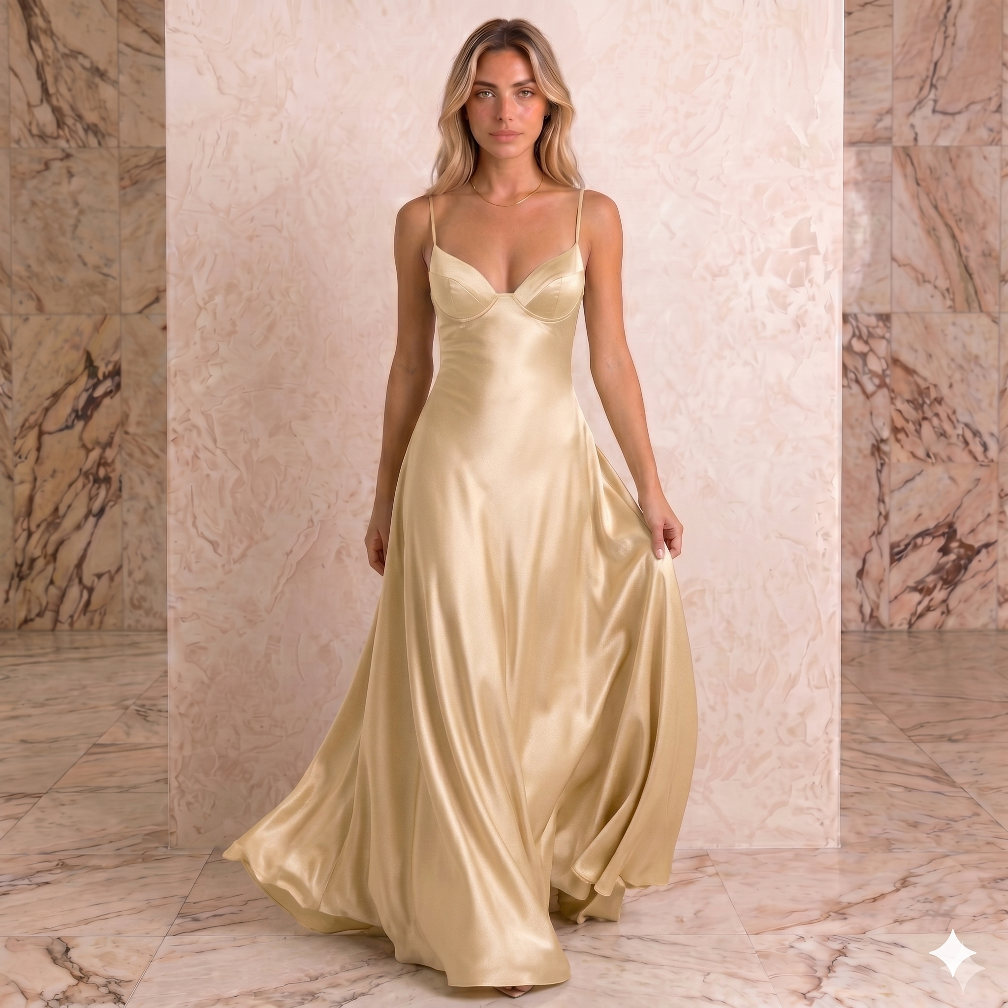 Vestido Maxi Satinado "Noche de Gala": Elegancia y Sensualidad