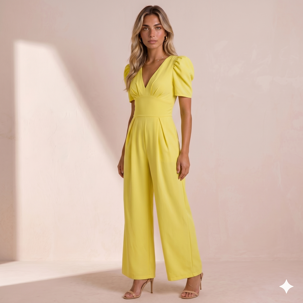 Mono Elegante de Pierna Ancha: Sofisticación y Estilo en una Sola Prenda
