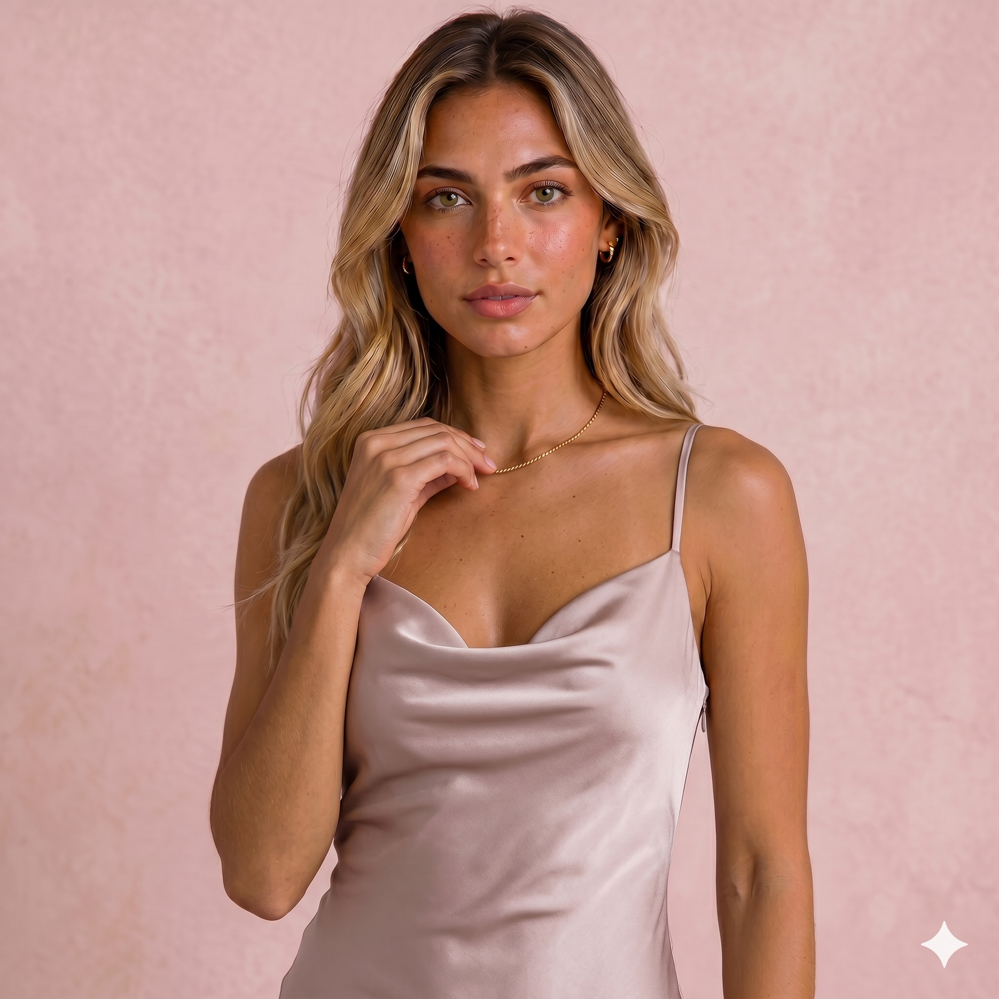 Vestido de Satén con Espalda Descubierta y Detalles Florales: Pura Sofisticación