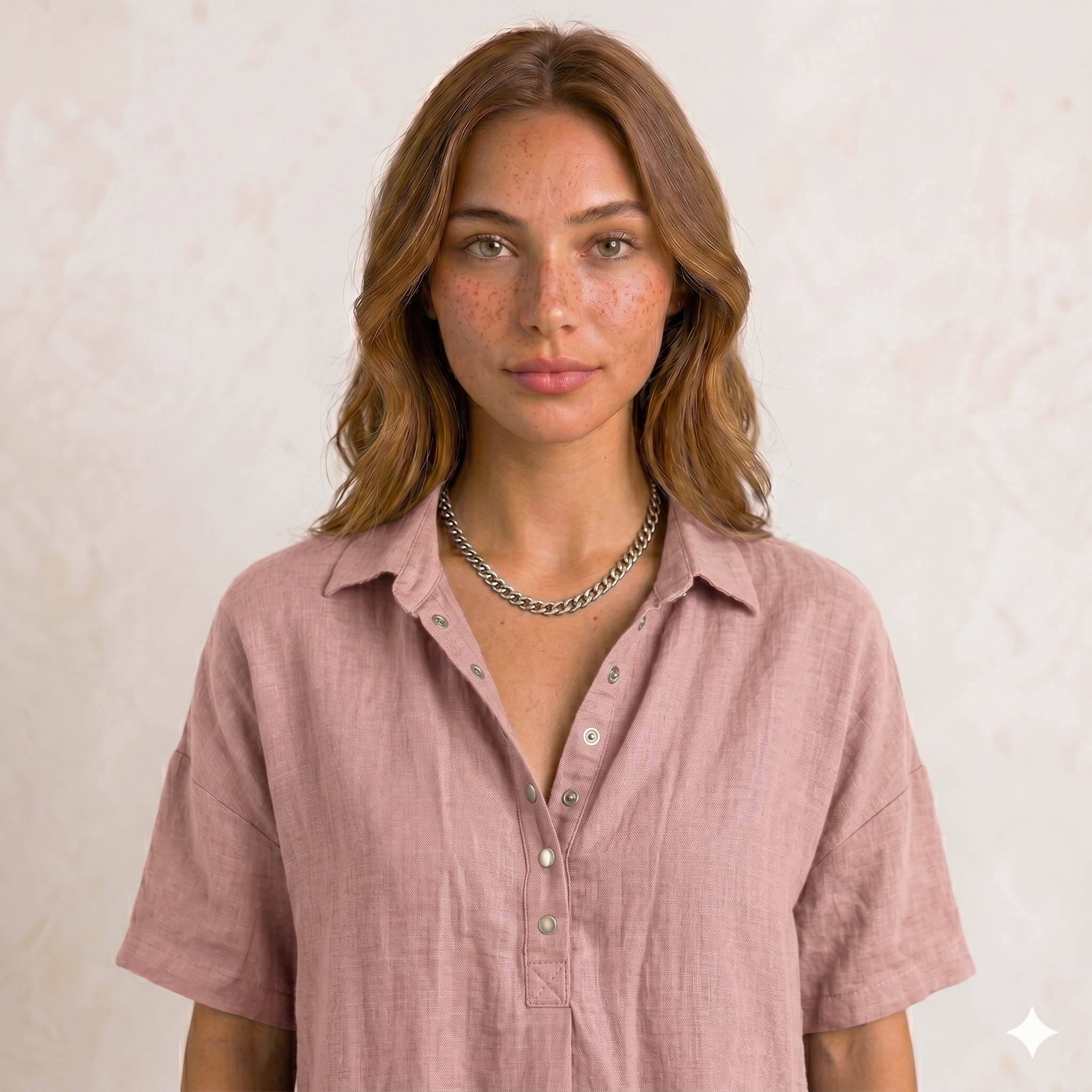 Addela | Blusa con cuello y botón