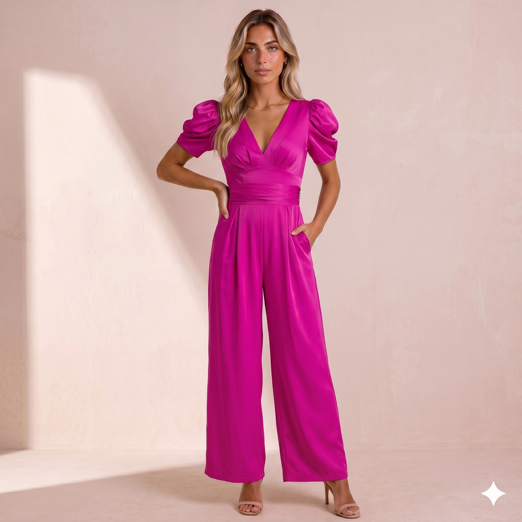 Mono Elegante de Pierna Ancha: Sofisticación y Estilo en una Sola Prenda
