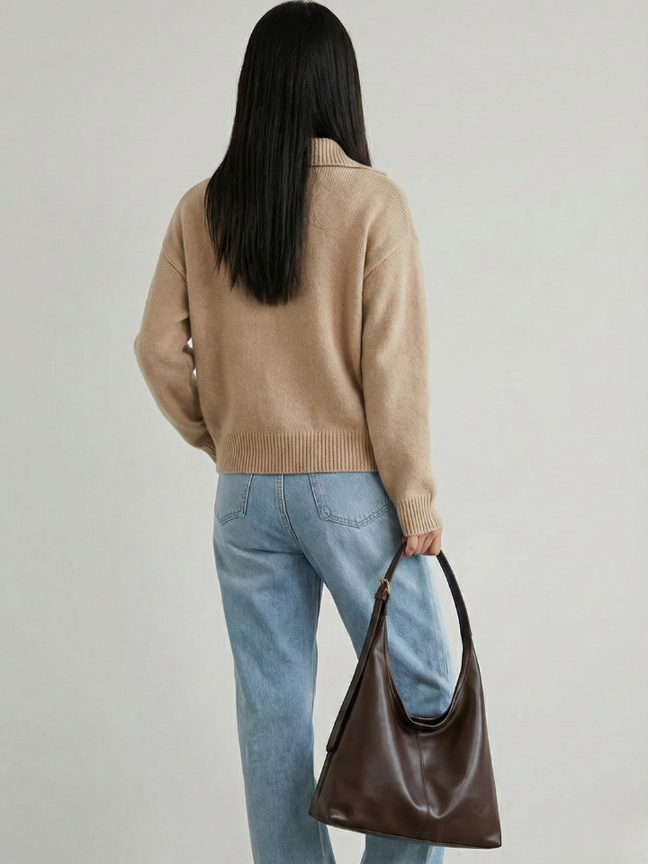 Ferrero | Bolso hobo de trabajo de piel vegana para mujer