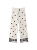 Pantalones de Lino Boho Bordados: Estilo Vintage y Elegancia Relajada