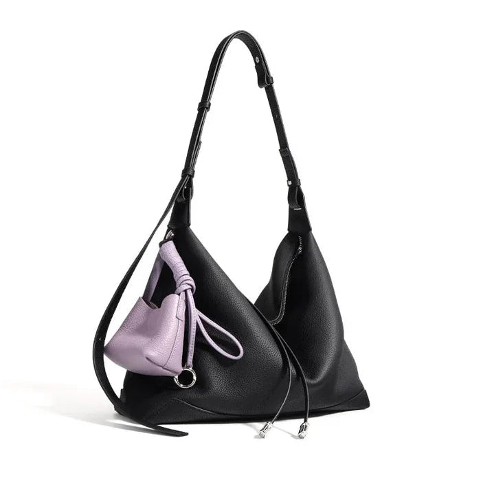 Bolso Tote de Piel Genuina: Máxima Capacidad y Diseño Elegante con Monedero