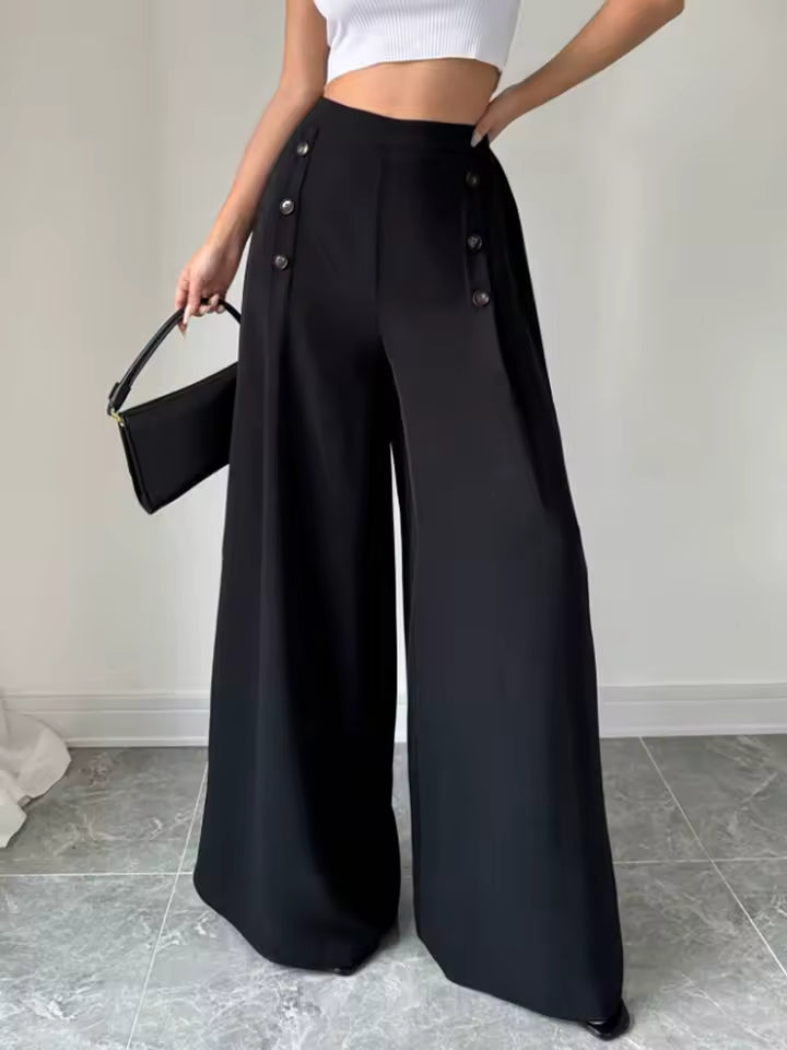 Pantalones Palazzo de Cintura Alta: Elegancia y Movimiento