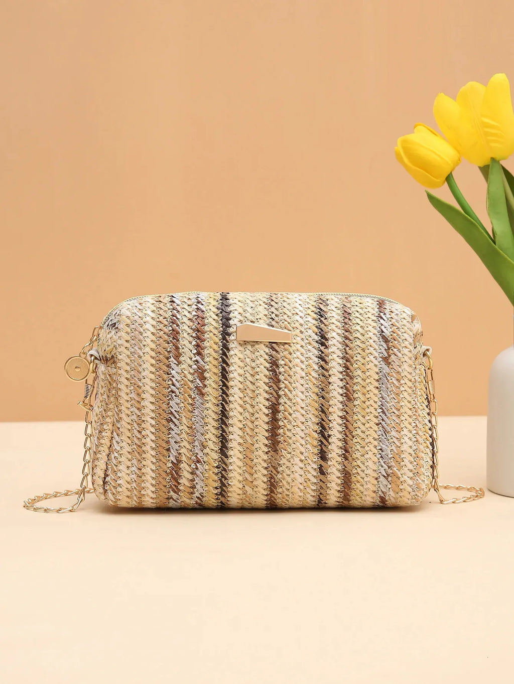 Bolso Bandolera Tejido Multicolor de Verano