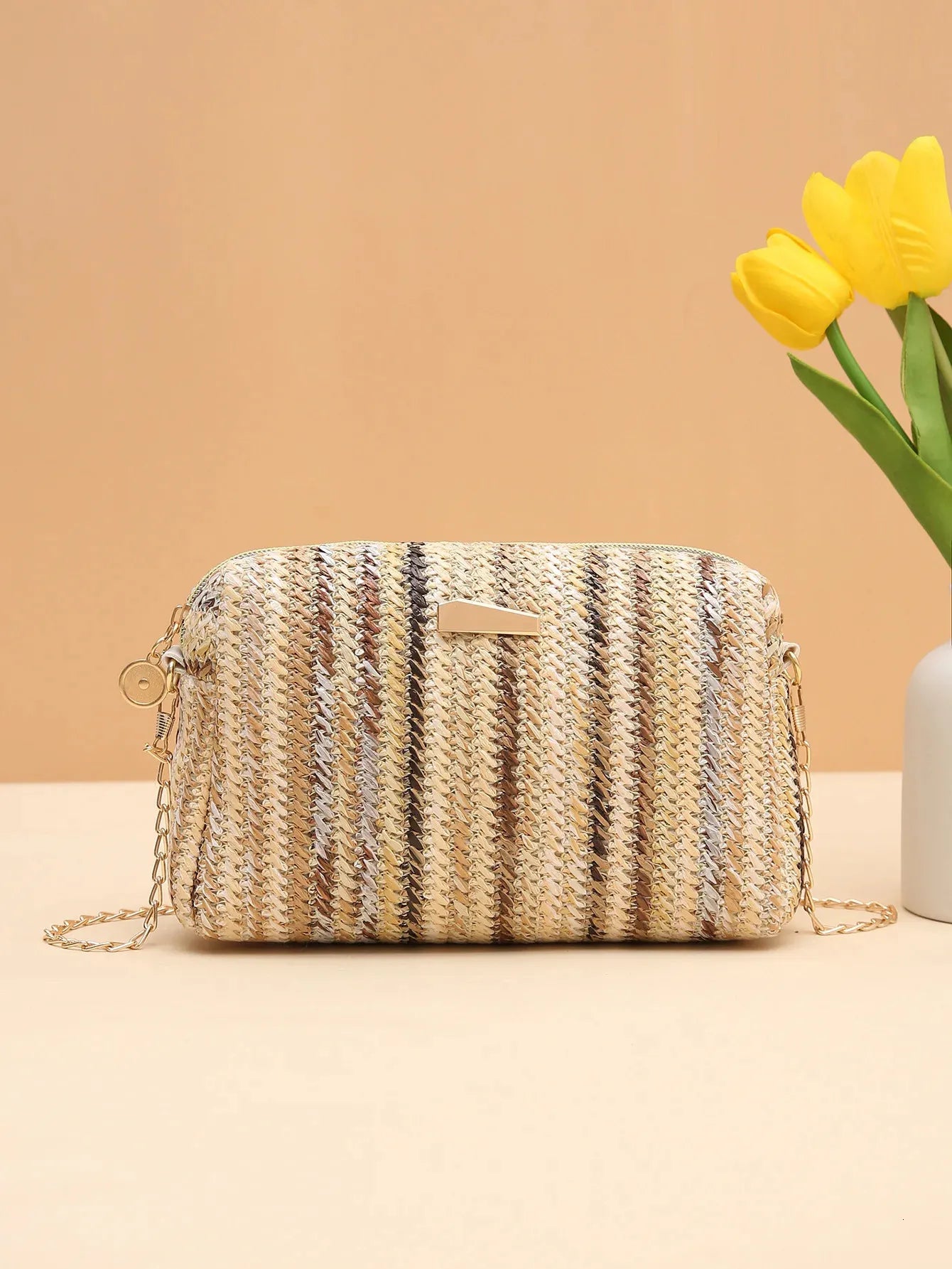 Bolso Bandolera Tejido Multicolor de Verano
