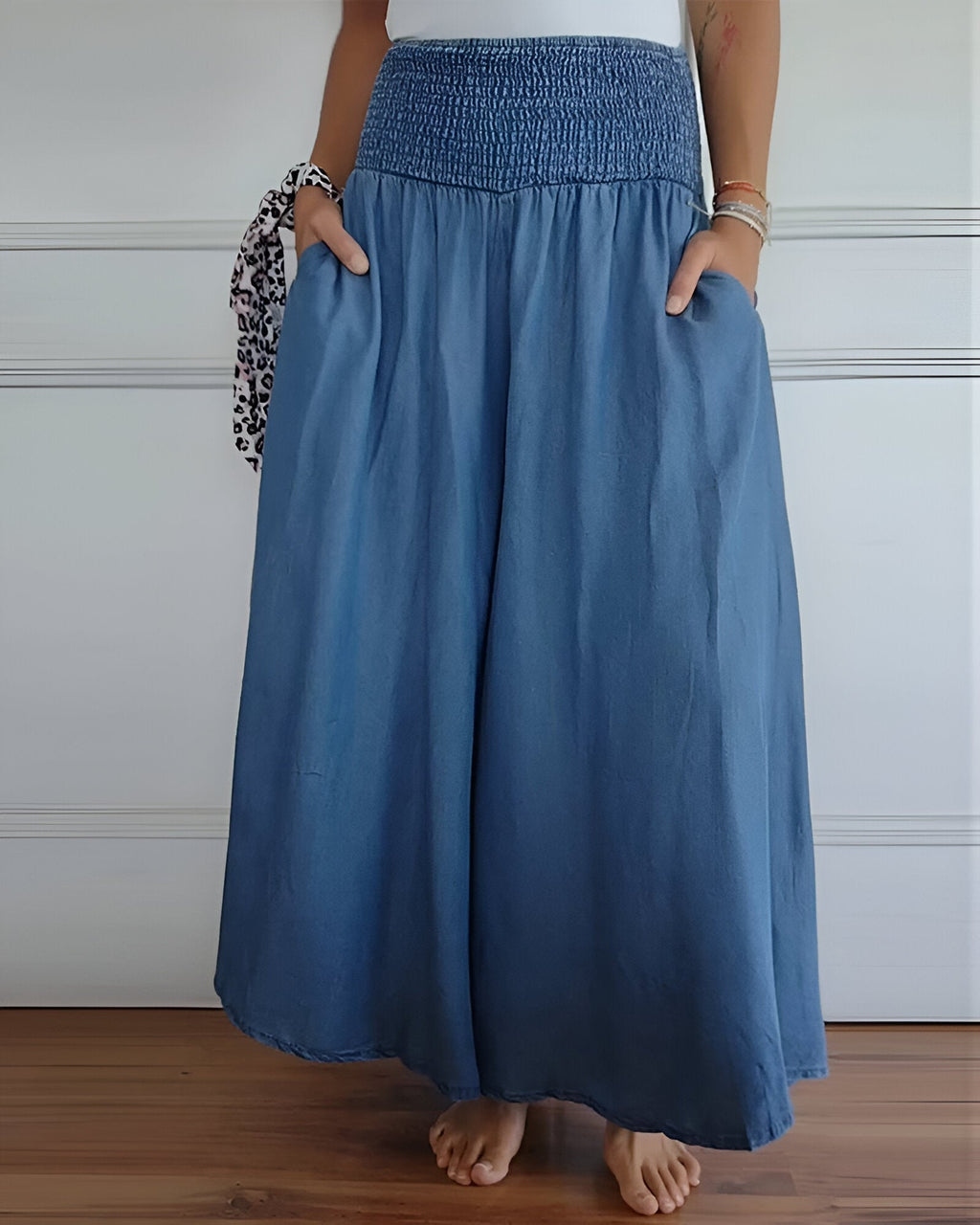 Falda estampada ligera