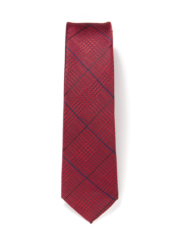 Corbata de microfibra Check Red